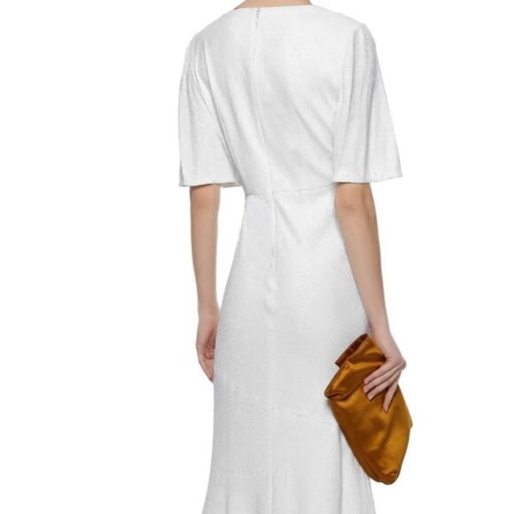 NWT Rachel Zoe Heather Fluid Maxi White Dress Sequin Size 4 - Picture 11 of 17